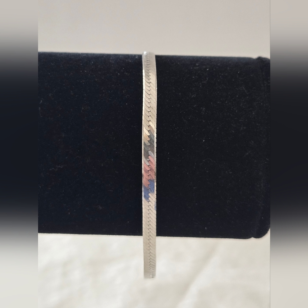 Milor Sterling Silver Herringbone Bracelet - Unisex